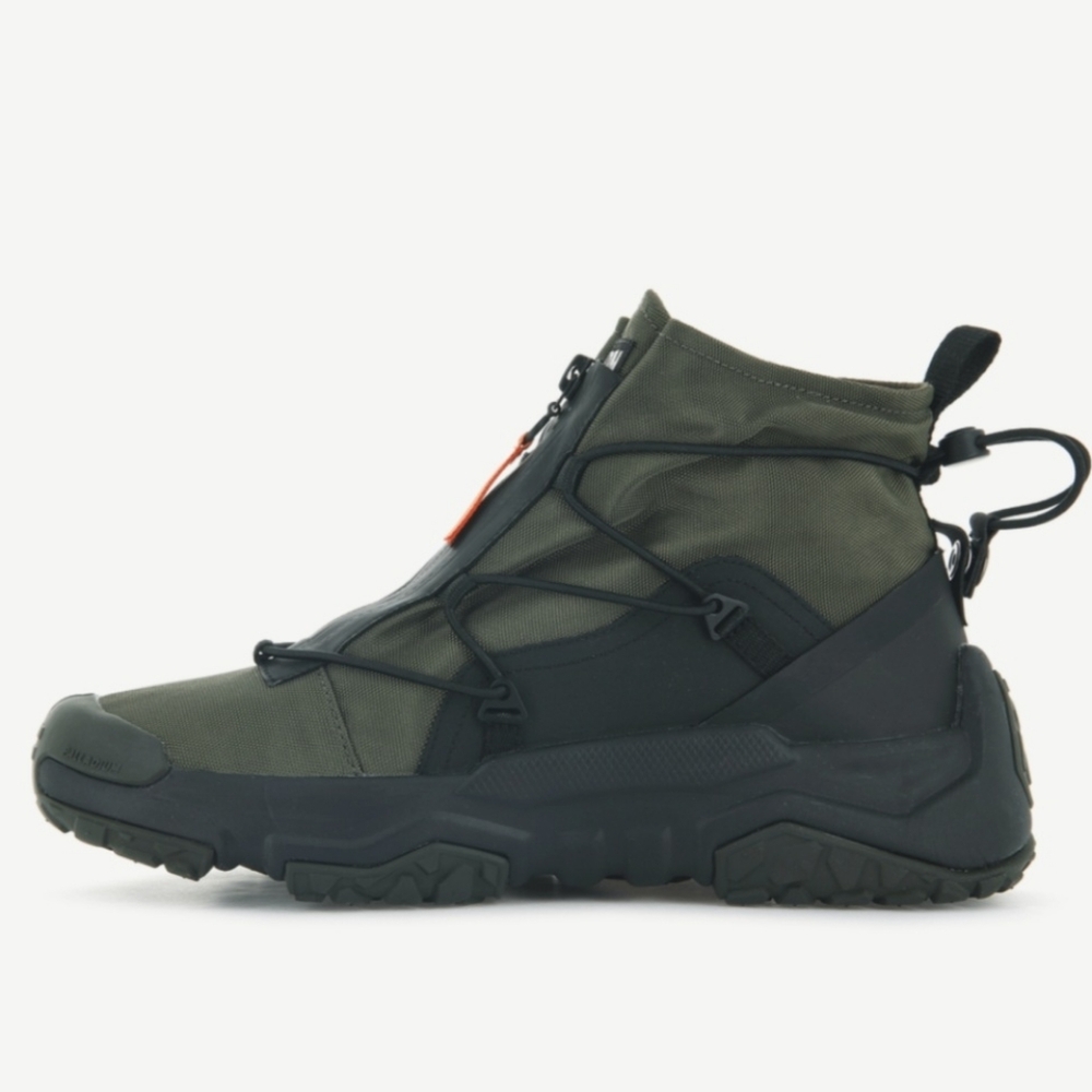 PALLADIUM OFF-GRID UNISEX OLIVE NIGHT HI ZIP WP BOOTS - Picture 4 of 7